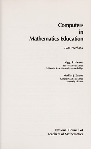 Computers in mathematics education