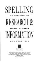 Spelling Research & Information