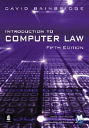 Introduction to Computer Law