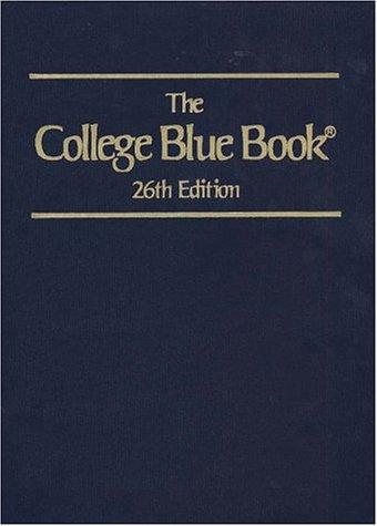 The College Blue Book (26th ed. 5 Vol Set)