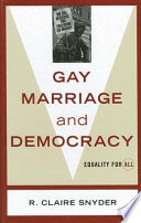 Gay Marriage and Democracy