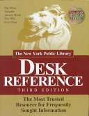 The New York Public Library Desk Reference