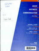 Basic Business Communication with Student Workbook