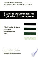 Systems Approaches for Agricultural Development