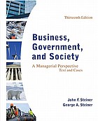  Business, government, and society : a managerial perspective