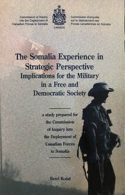 The Somalia Experience in Strategic Perspective