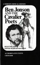  Ben Jonson and the cavalier poets; : authoritative texts, criticism