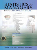 Statistics for Managers Using Microsoft Excel