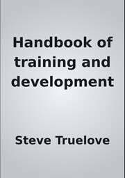 Handbook of training & development