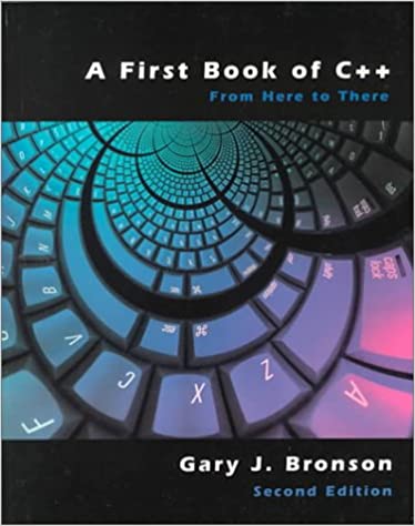 A First book of C++