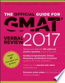 The Official Guide for GMAT Verbal Review 2017 with Online Question Bank and Exclusive Video