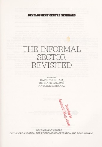 The Informal sector revisited