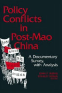 Policy Conflicts in Post-Mao China