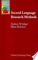 Second Language Research Methods