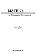 Math 76: an incremental development