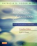 Leading and Managing in Canadian Nursing