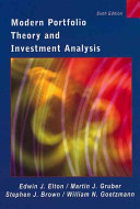 Modern Portfolio Theory and Investment Analysis