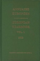 European Yearbook / Annuaire Européen, Volume 50 (2002)