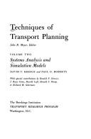 Techniques of transport planning.