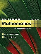 Basic college mathematics with early integers