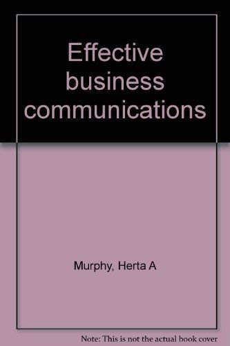 Effective business communications