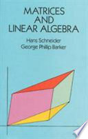 Matrices and Linear Algebra