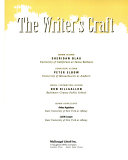 The Writer's Craft