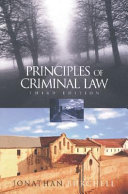 Principles of Criminal Law