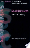 Sociolinguistics