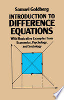 Introduction to Difference Equations