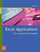 Excel applications for accounting principles