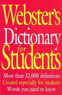 Webster's Dictionary for Students