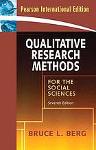 Qualitative Research Methods for the Social Sciences