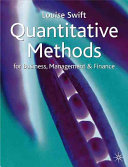 Quantitative Methods for Business, Management and Finance