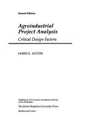 Agroindustrial project analysis