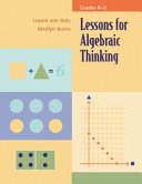 Lessons for Algebraic Thinking