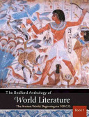 The Bedford Anthology of World Literature Book 1