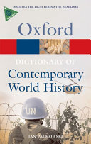 A Dictionary of Contemporary World History