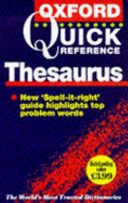 The Oxford Quick Reference Thesaurus