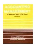  Accounting for management : planning and control