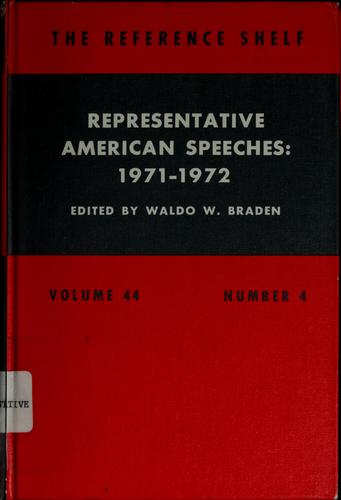 Representative American speeches 1971-1972