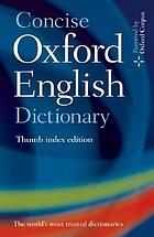 Concise Oxford English dictionary