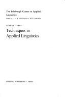 Techniques in applied linguistics