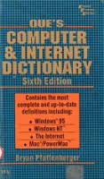  Que's computer & Internet dictionary