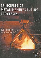 Principles of metal manufacturing processes