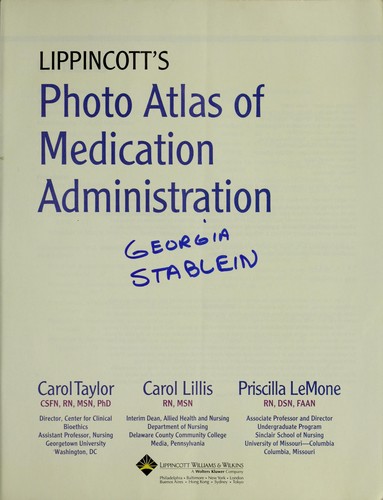 Lippincott's photo atlas of medication administration