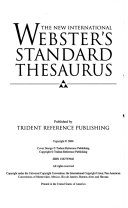 Webster's Standard Thesaurus