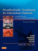 Prosthodontic Treatment for Edentulous Patients: complete dentures and implant-supported prostheses