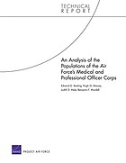 An Analysis of the Populations of the Air Force's Medical and Professional Officer Corps