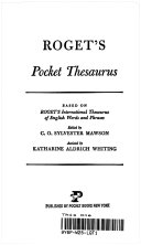 Roget's Pocket Thesaurus